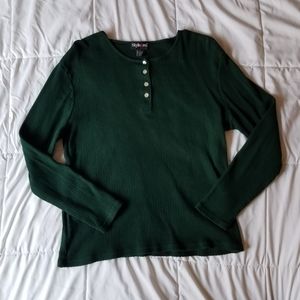 Longsleeved Henley Top